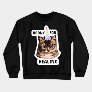 Horny for Healing Crewneck Sweatshirt